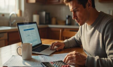 Person reviewing 2026 tax changes and new deductions at a kitchen table with tax forms and laptop